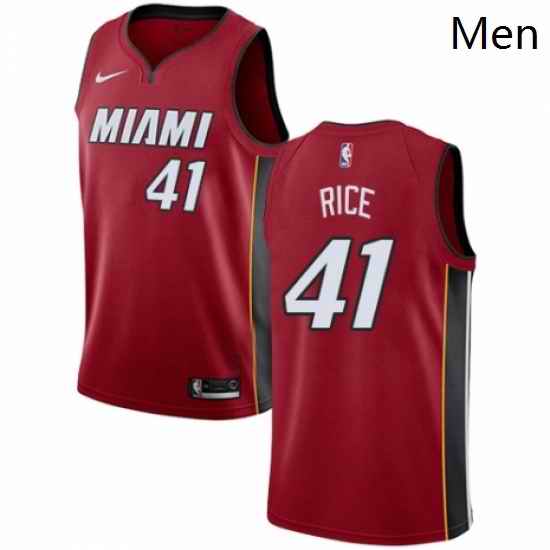 Mens Nike Miami Heat 41 Glen Rice Swingman Red NBA Jersey Statement Edition